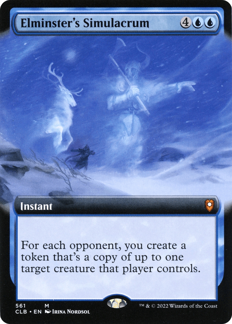 Elminster's Simulacrum (Extended Art) [Commander Legends: Battle for Baldur's Gate] Foil