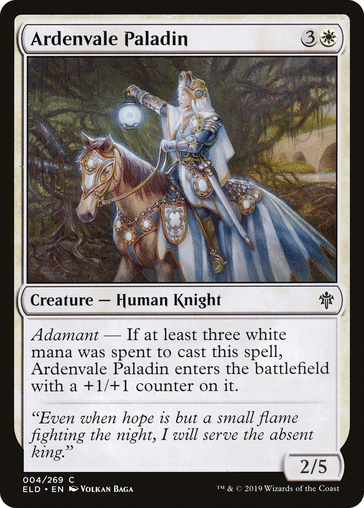 Ardenvale Paladin [Throne of Eldraine] Foil