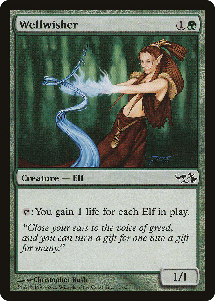 Wellwisher (015) [Duel Decks: Elves vs. Goblins]  Foil