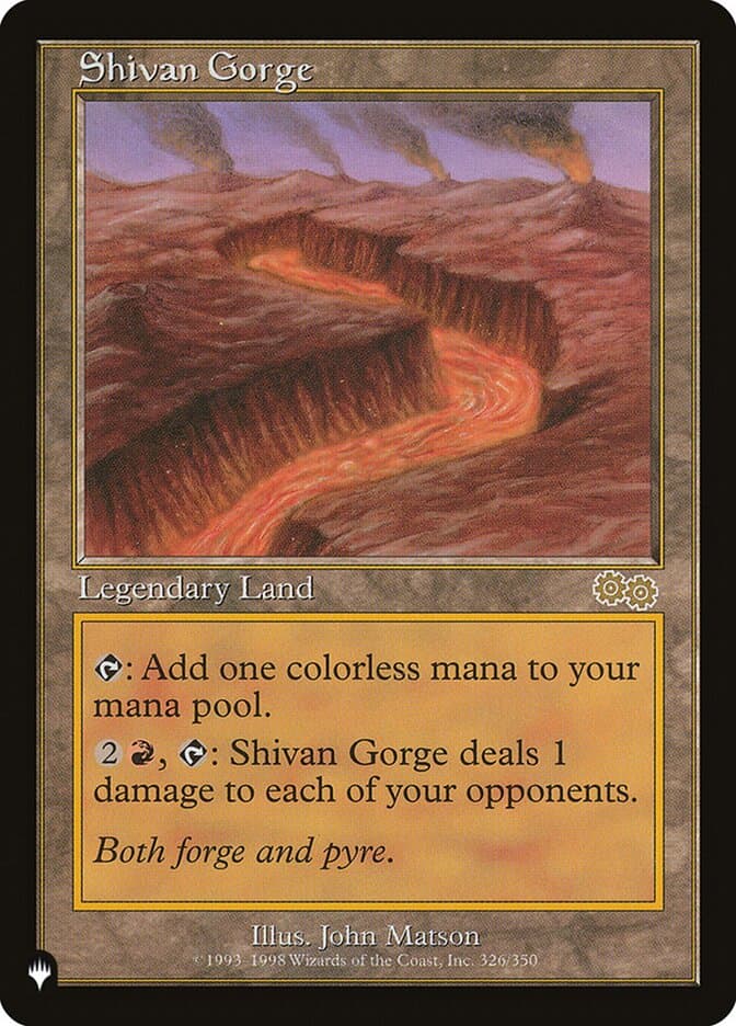 Shivan Gorge |  (USG-326) [The List]
