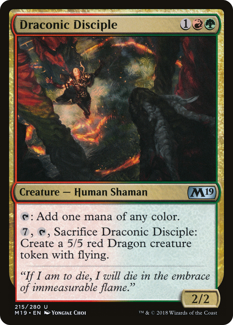 Draconic Disciple [Core Set 2019] Foil
