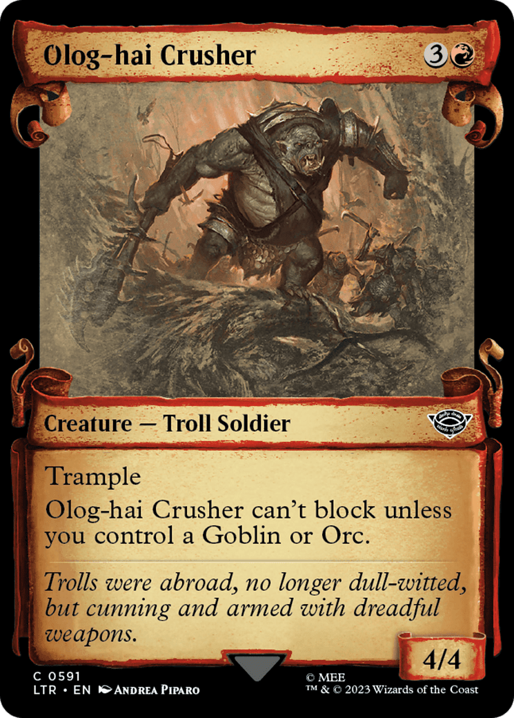 Olog-Hai Crusher [The Lord of the Rings: Tales of Middle-Earth Showcase Scrolls] Foil