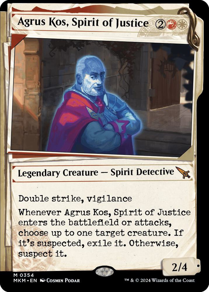 Agrus Kos, Spirit of Justice 354/286 (Murders at Karlov Manor)  - Showcase Foil