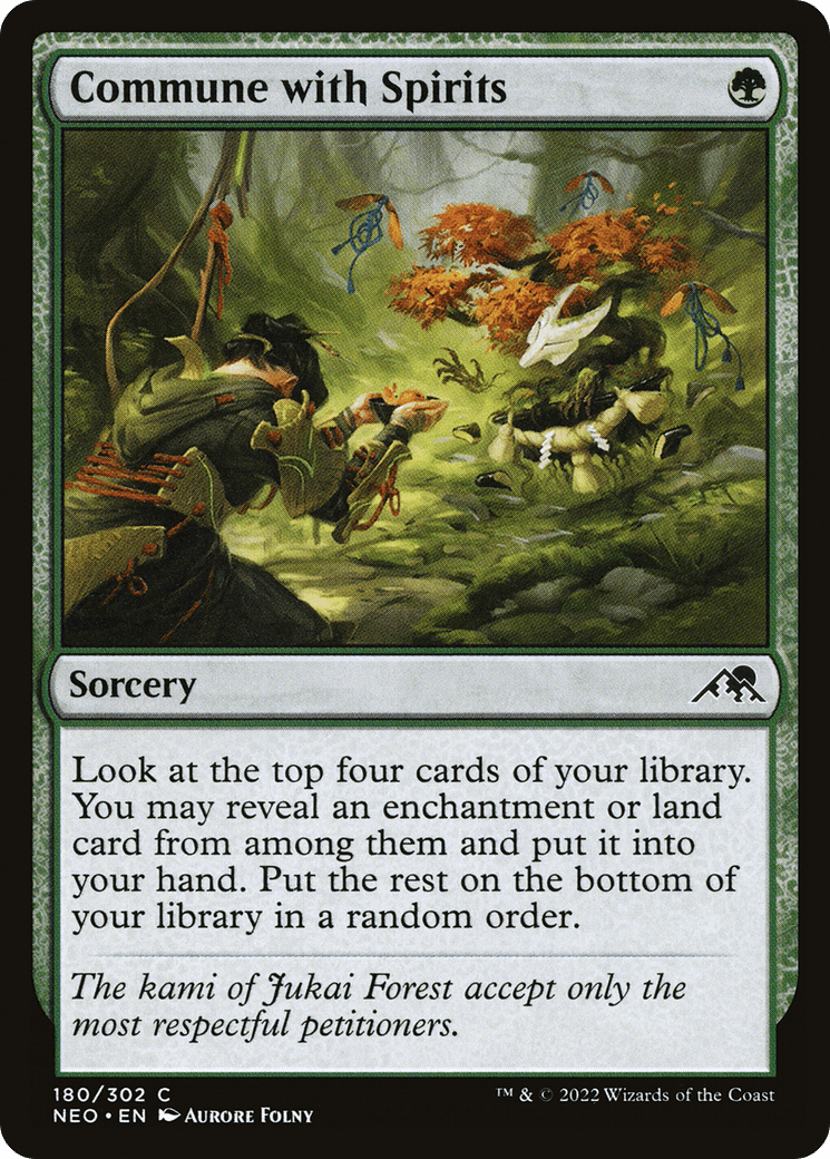 Commune with Spirits [Kamigawa: Neon Dynasty] Foil