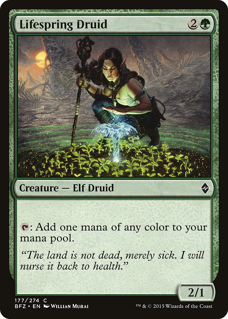 Lifespring Druid [Battle for Zendikar] Foil