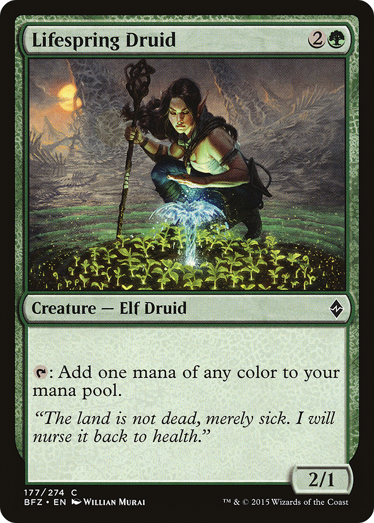 Lifespring Druid [Battle for Zendikar] Foil