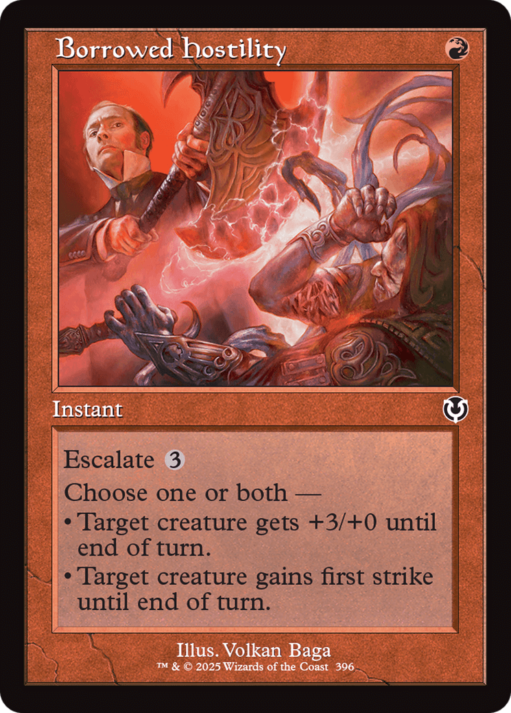 Borrowed Hostility (Retro Frame) (-396) [Innistrad Remastered]