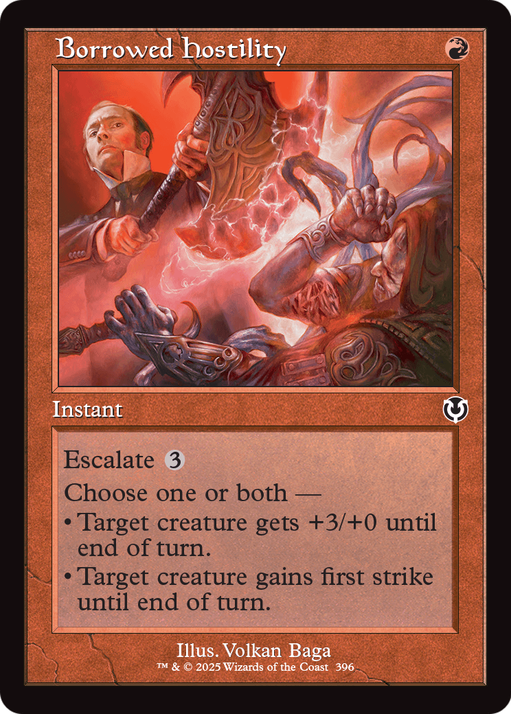 Borrowed Hostility (Retro Frame) (-396) [Innistrad Remastered]