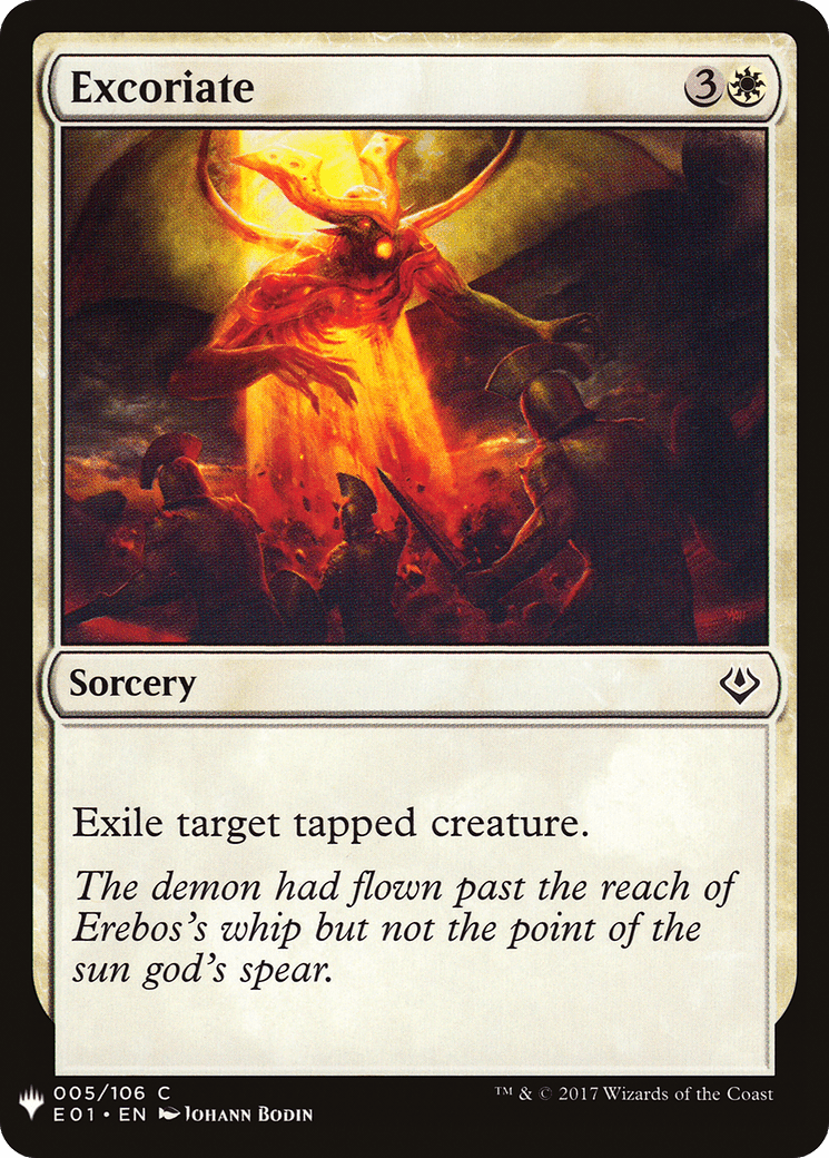 Excoriate |  (E01-5) [The List]