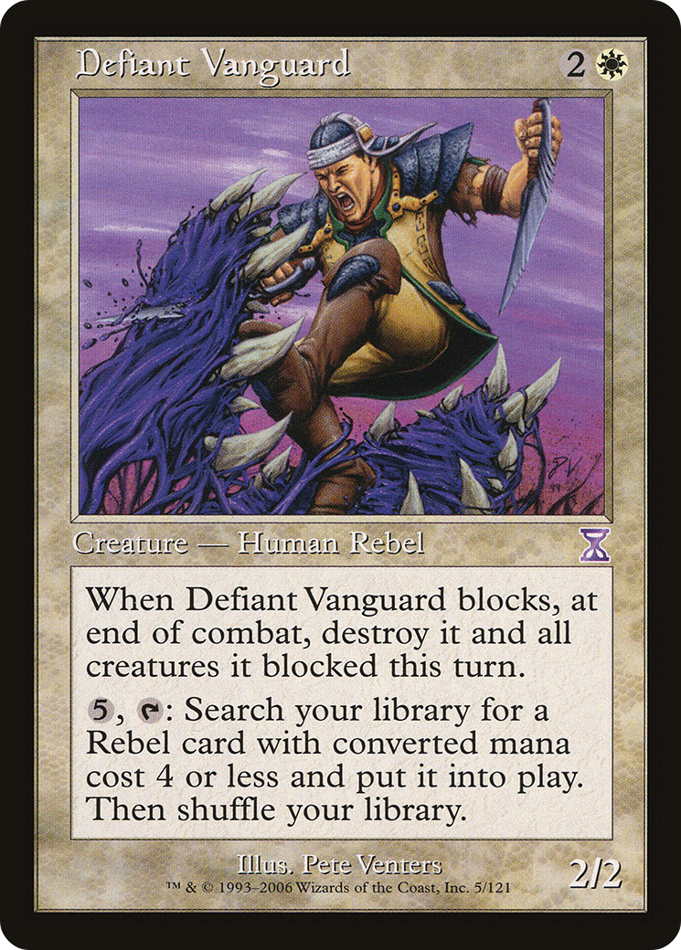 Defiant Vanguard [Time Spiral Timeshifted] Foil
