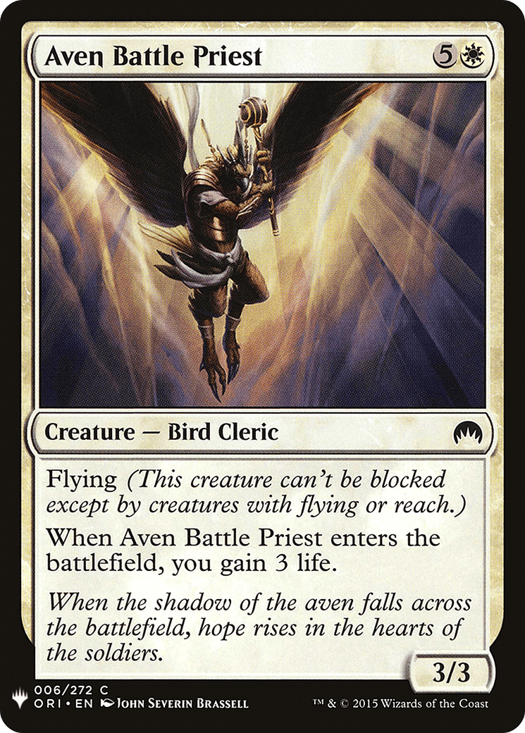 Aven Battle Priest |  (ORI-6) [The List]