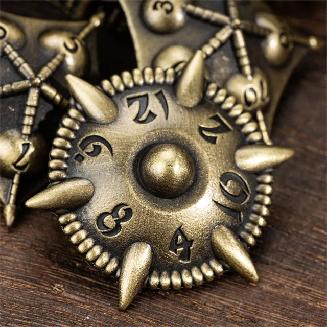RPG Dice Set | Metal | Ancient Dragon | Bronze