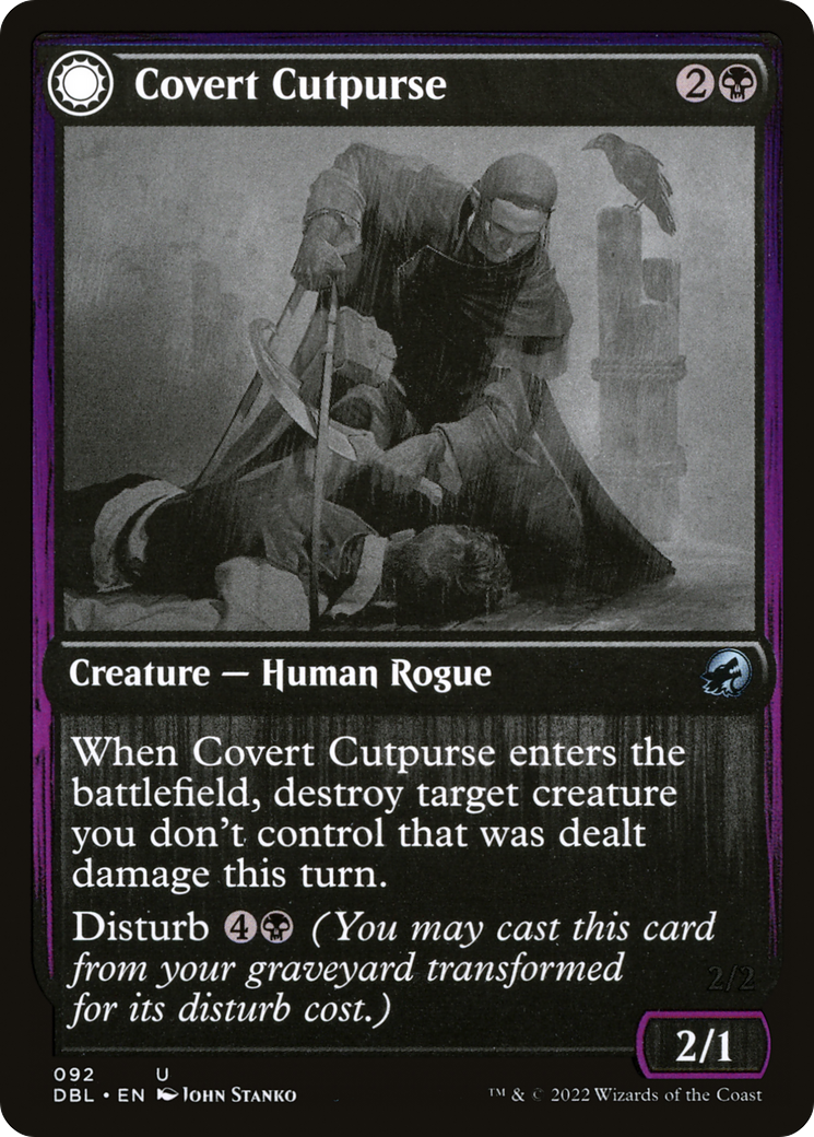 Covert Cutpurse // Covetous Geist [Innistrad: Double Feature] Foil