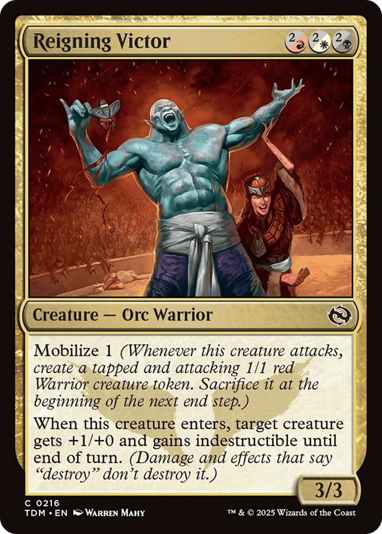 Reigning Victor (216) [Tarkir: Dragonstorm]  Foil