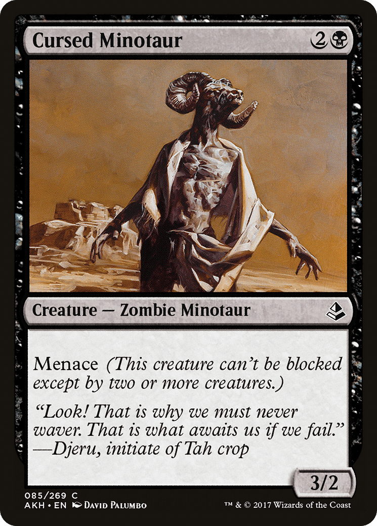 Cursed Minotaur [Amonkhet] Foil