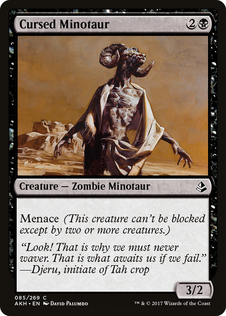 Cursed Minotaur [Amonkhet] Foil