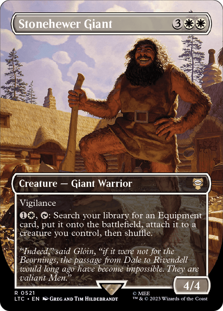 Stonehewer Giant (Borderless) [The Lord of the Rings: Tales of Middle-Earth Commander] Foil