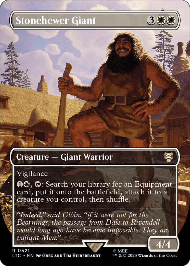 Stonehewer Giant (Borderless) [The Lord of the Rings: Tales of Middle-Earth Commander] Foil