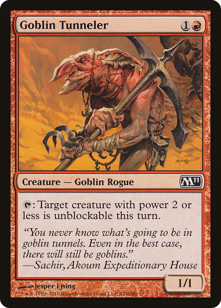 Goblin Tunneler [Magic 2011] Foil