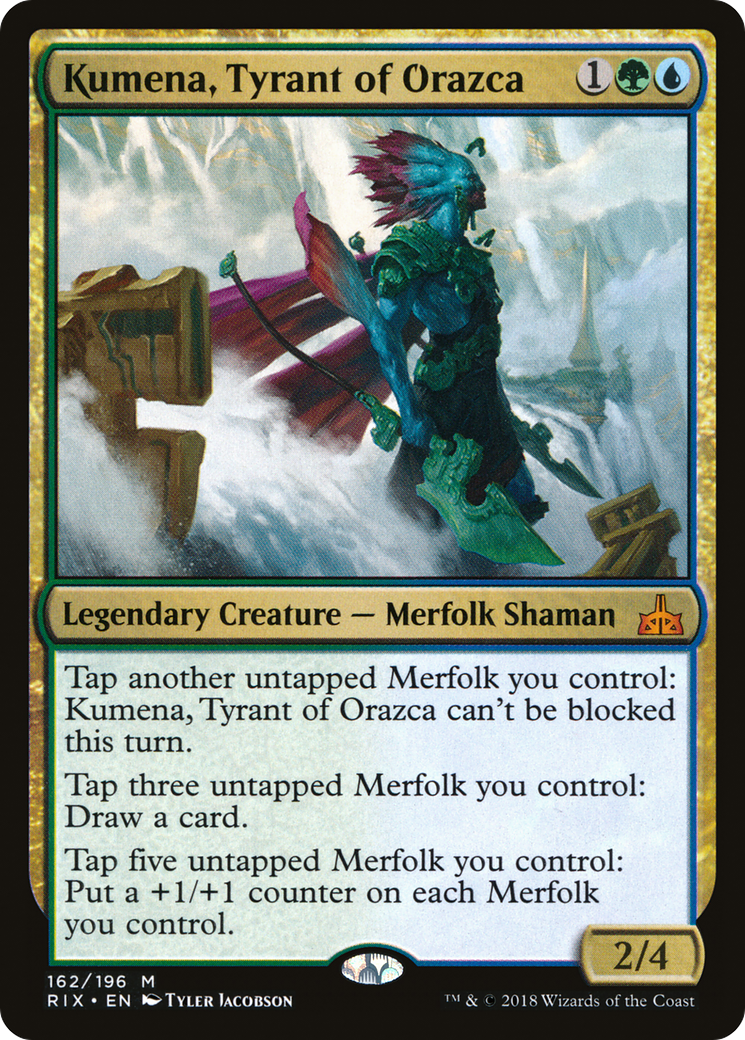 Kumena, Tyrant of Orazca [Rivals of Ixalan] Foil