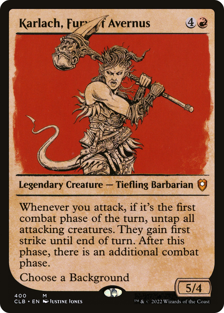 Karlach, Fury of Avernus (Showcase) [Commander Legends: Battle for Baldur's Gate] Foil