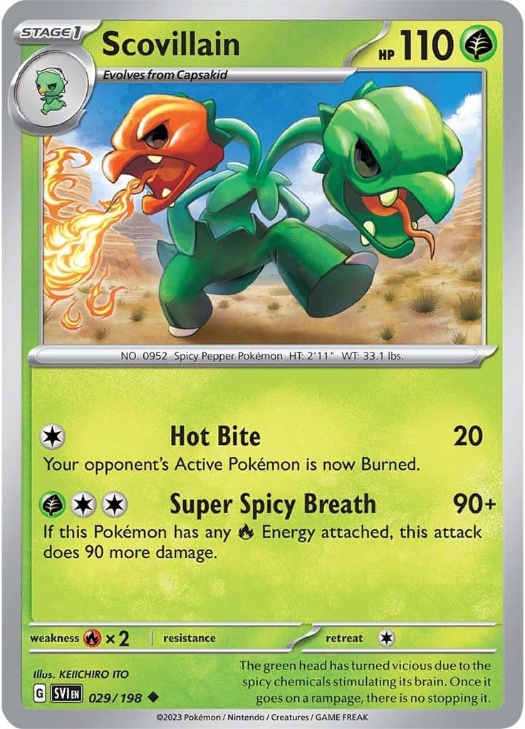 Scovillain 029/198 - SV01 Scarlet & Violet Base Set Reverse Holofoil