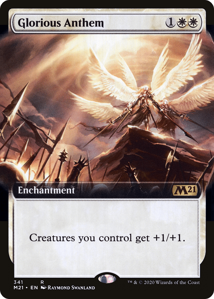 Glorious Anthem (Extended Art) [Core Set 2021] Foil