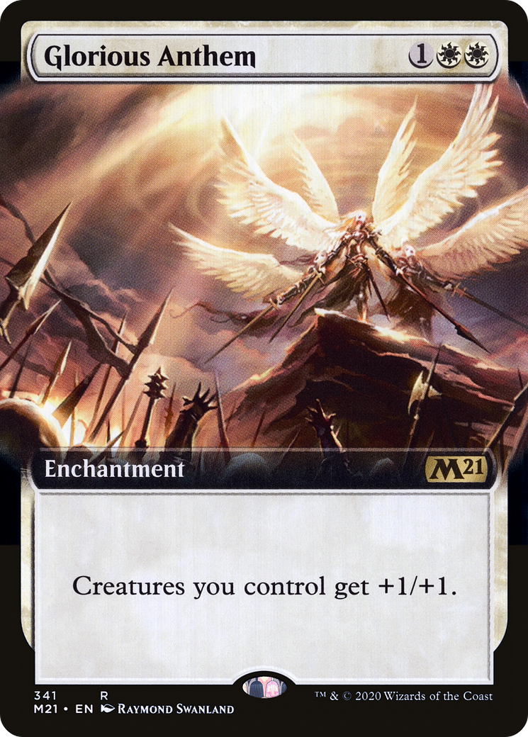 Glorious Anthem (Extended Art) [Core Set 2021] Foil