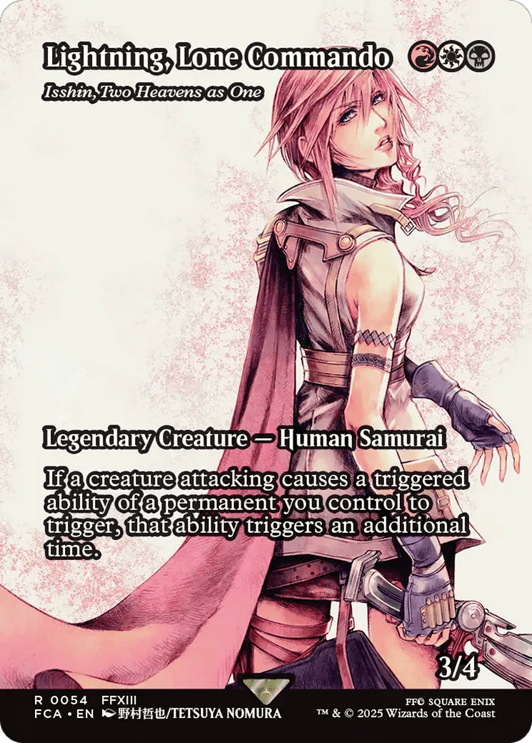 Lightning, Lone Commando - Isshin, Two Heavens as One (Showcase) (054) [FINAL FANTASY: Through the Ages]  Foil
