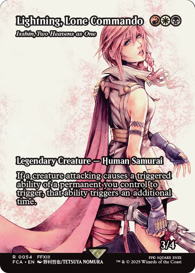 Lightning, Lone Commando - Isshin, Two Heavens as One (Showcase) (054) [FINAL FANTASY: Through the Ages]  Foil