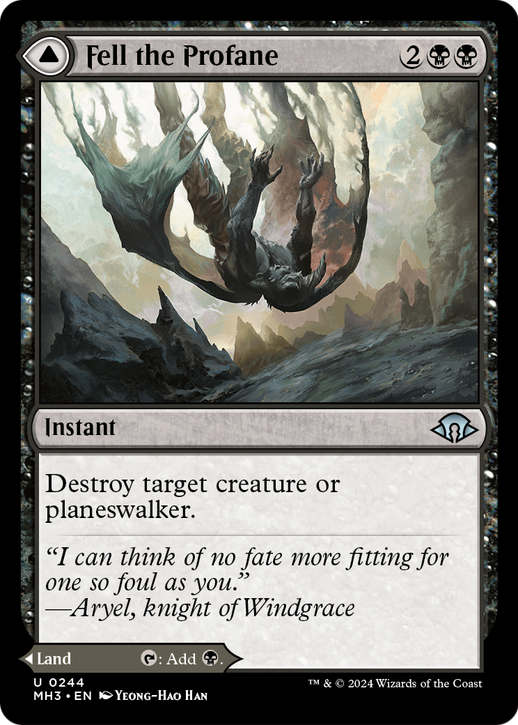 Fell the Profane // Fell Mire [Modern Horizons 3] Foil
