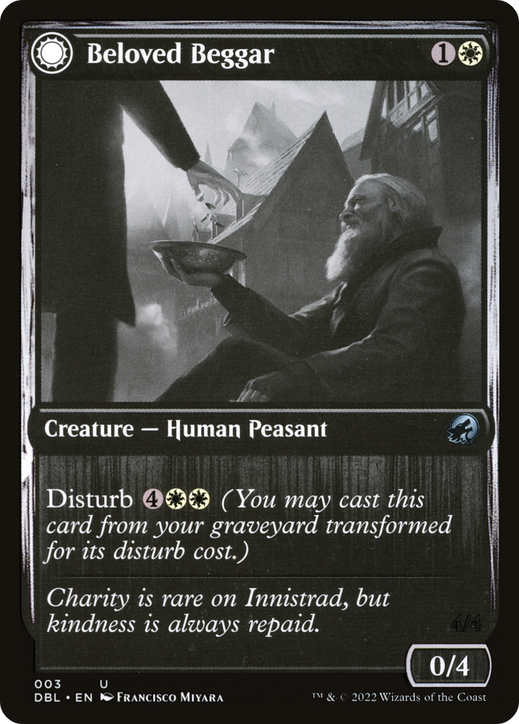 Beloved Beggar // Generous Soul [Innistrad: Double Feature] Foil