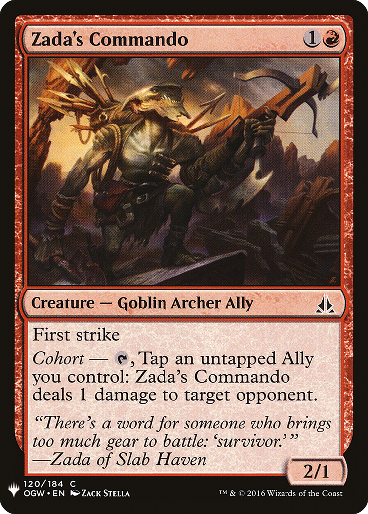 Zada's Commando |  (OGW-120) [The List]