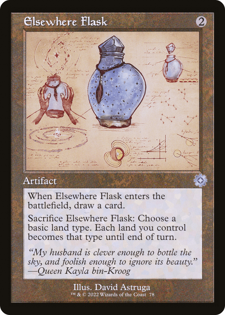 Elsewhere Flask (Retro Schematic) [The Brothers' War Retro Artifacts] Foil