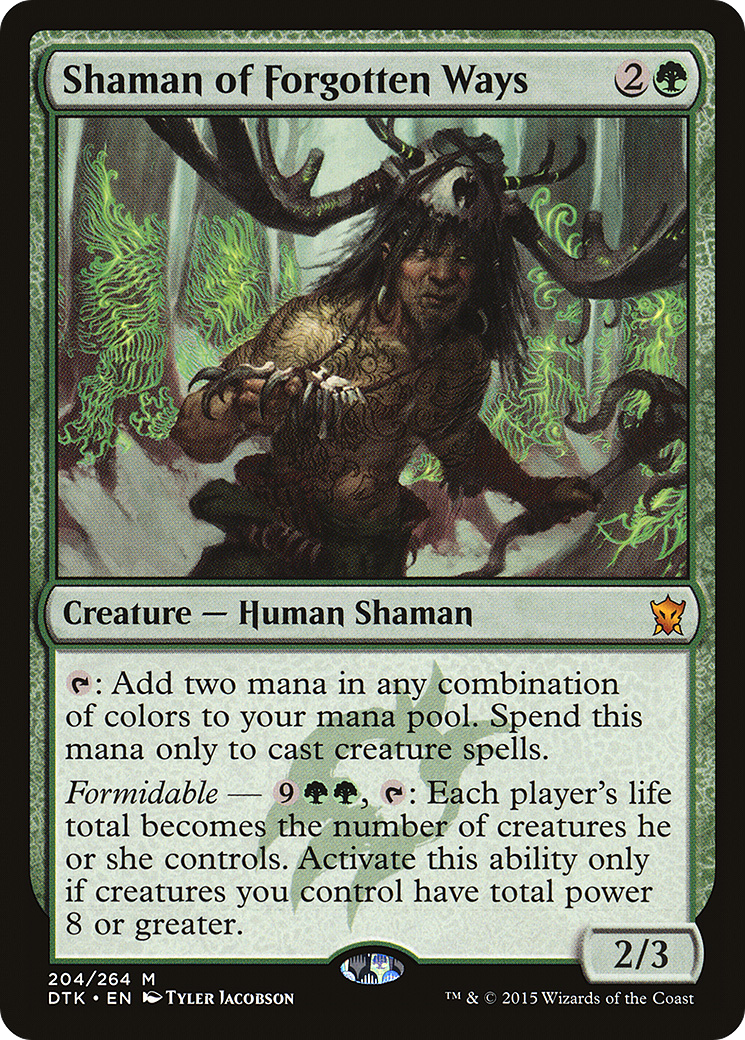 Shaman of Forgotten Ways [Dragons of Tarkir] Foil