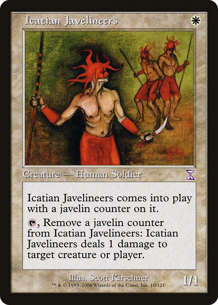 Icatian Javelineers [Time Spiral Timeshifted] Foil