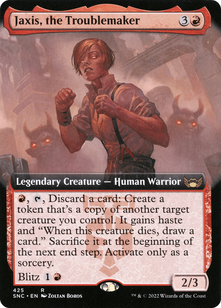 Jaxis, the Troublemaker (Extended Art) [Streets of New Capenna] Foil