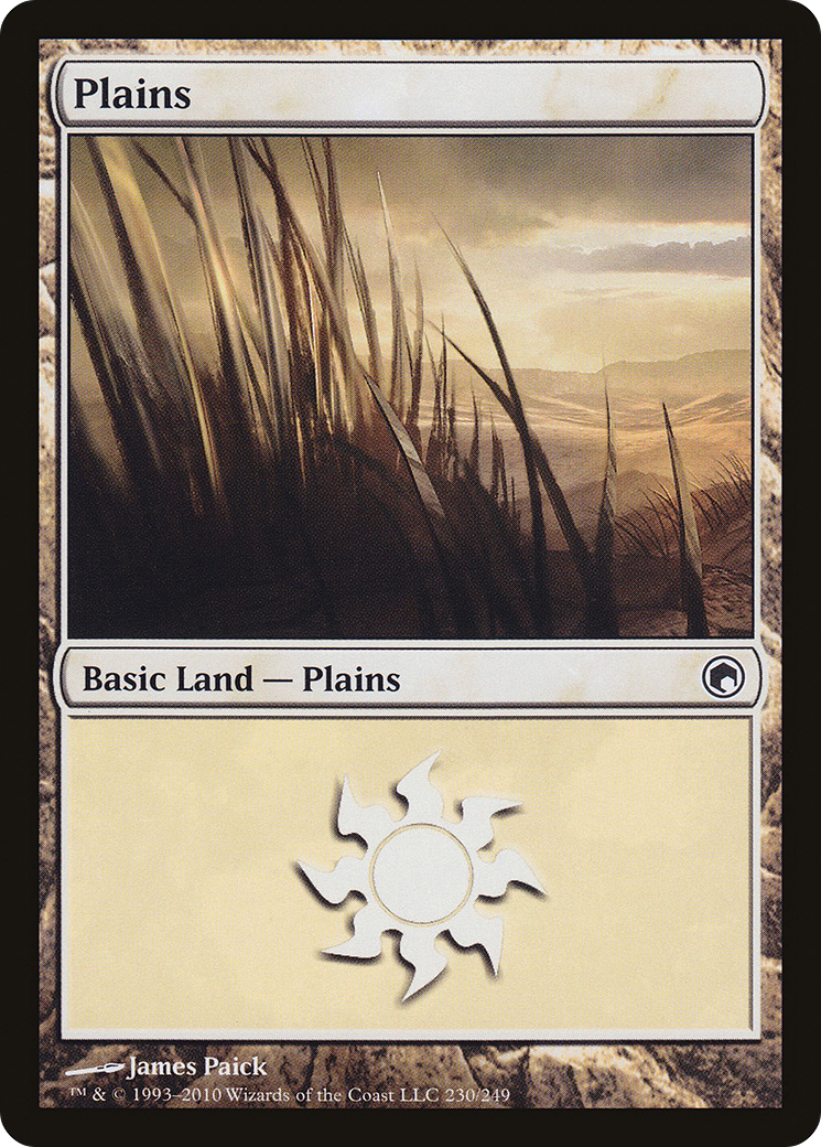 Plains (230) [Scars of Mirrodin] Foil