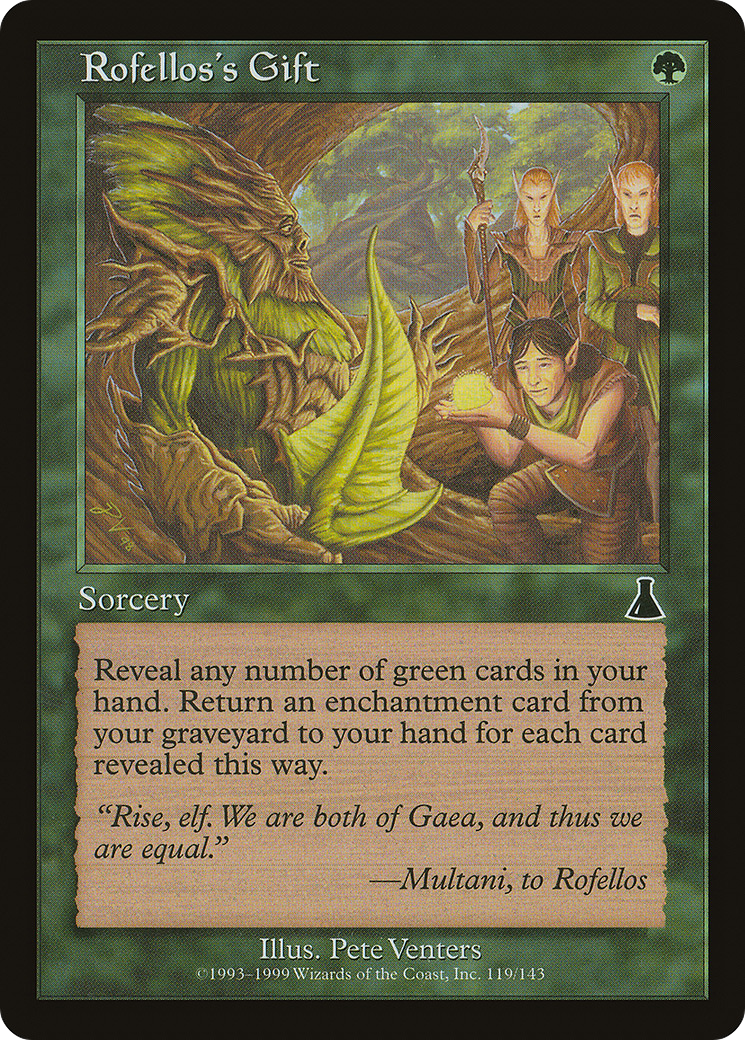Rofellos's Gift [Urza's Destiny] Foil