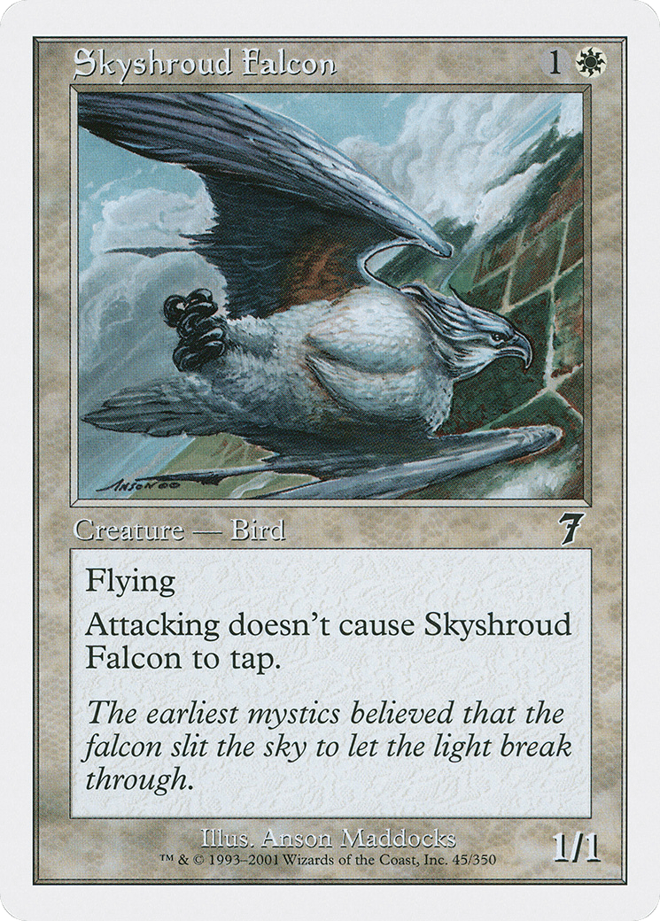 Skyshroud Falcon [Seventh Edition] Foil