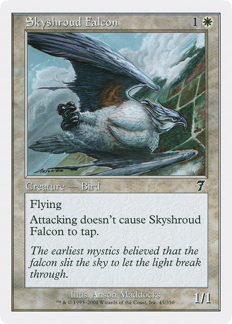 Skyshroud Falcon [Seventh Edition] Foil