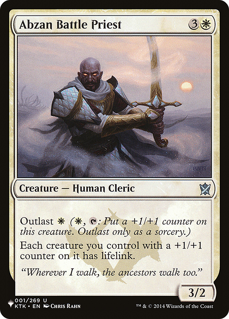 Abzan Battle Priest |  (KTK-1) [The List]