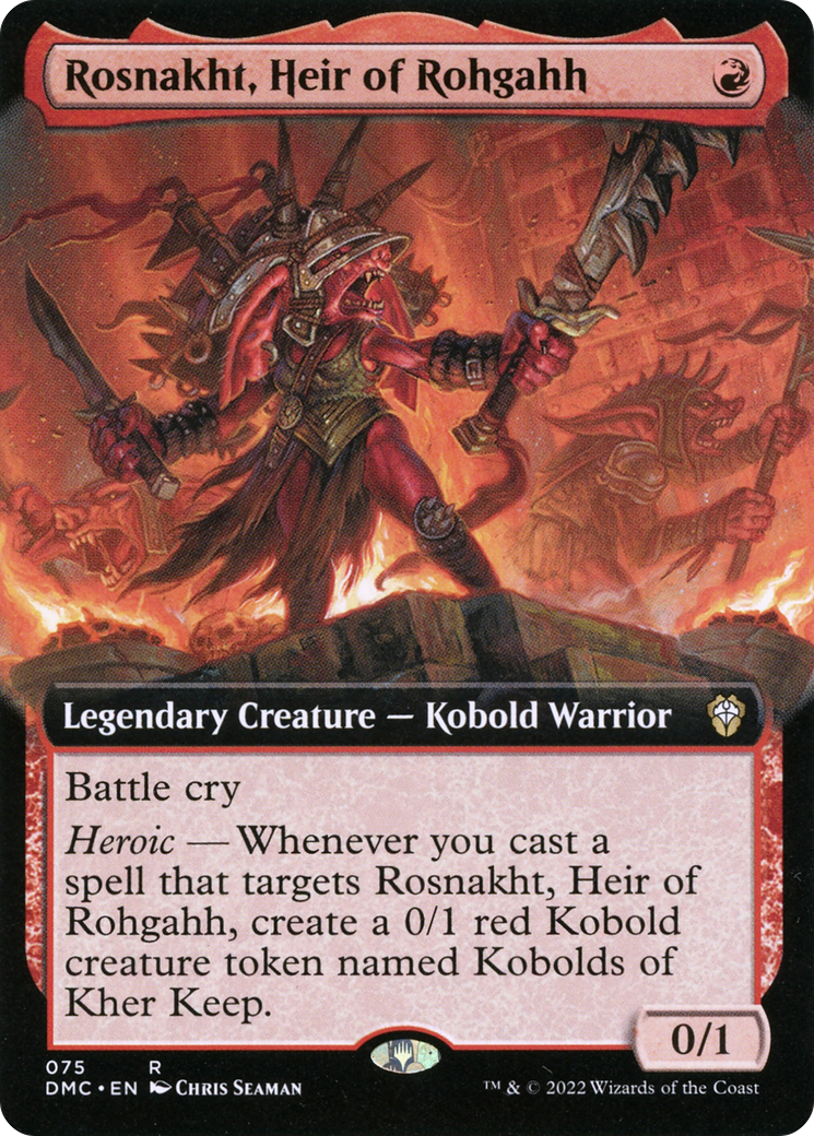 Rosnakht, Heir of Rohgahh (Extended Art) [Dominaria United Commander] Foil