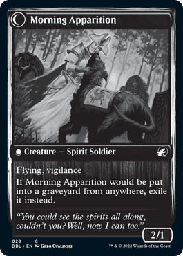 Mourning Patrol // Morning Apparition [Innistrad: Double Feature] Foil