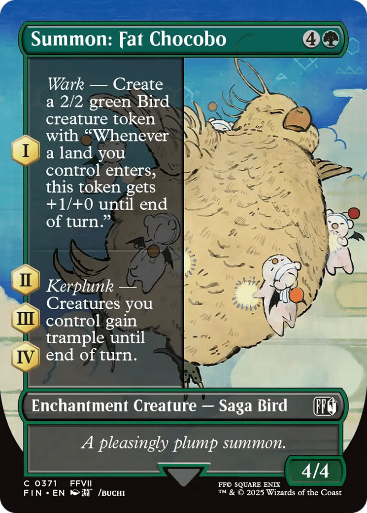 Summon: Fat Chocobo (371) [FINAL FANTASY] : (enchantment) (Borderless)