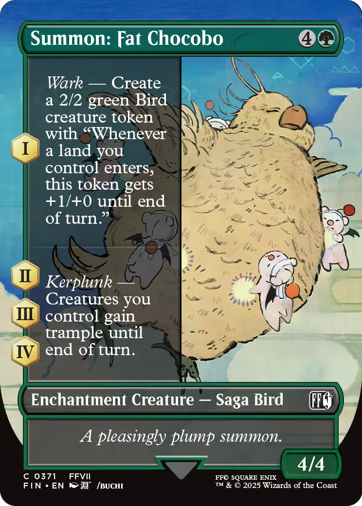 Summon: Fat Chocobo (371) [FINAL FANTASY] : (enchantment) (Borderless)
