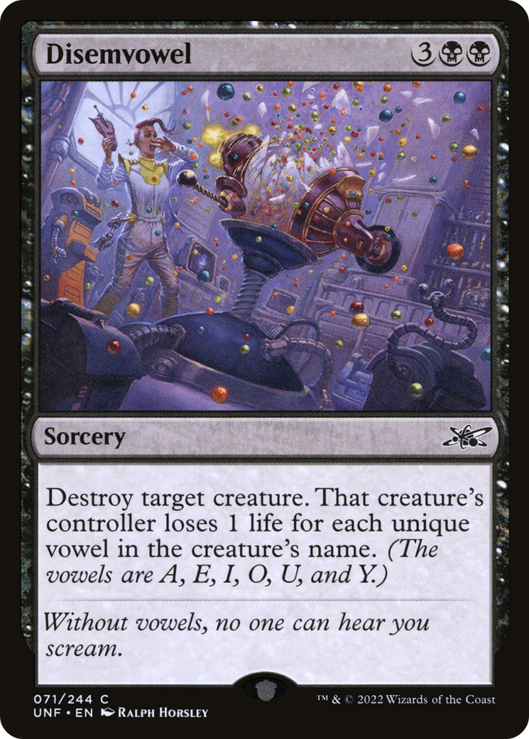 Disemvowel [Unfinity] Foil