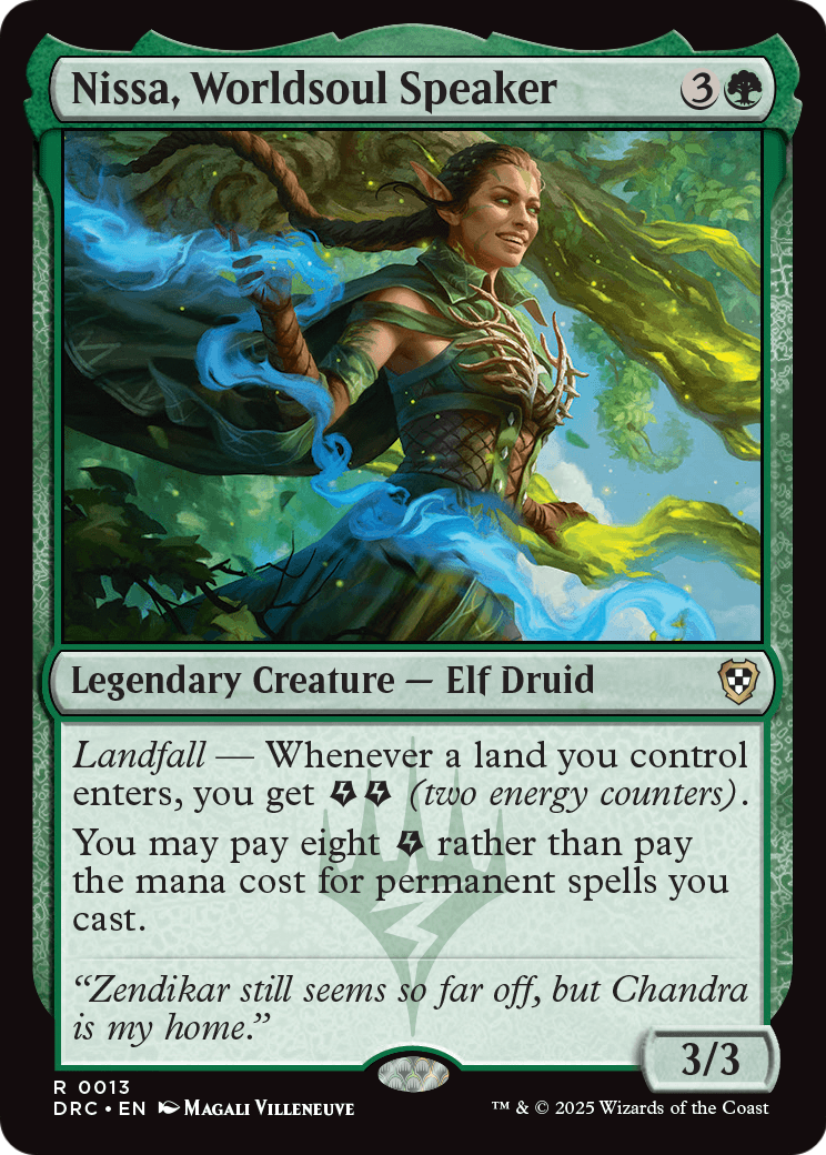 Nissa, Worldsoul Speaker (-013) [Commander: Aetherdrift]