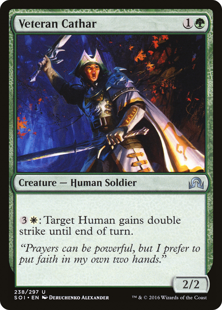 Veteran Cathar [Shadows over Innistrad] Foil