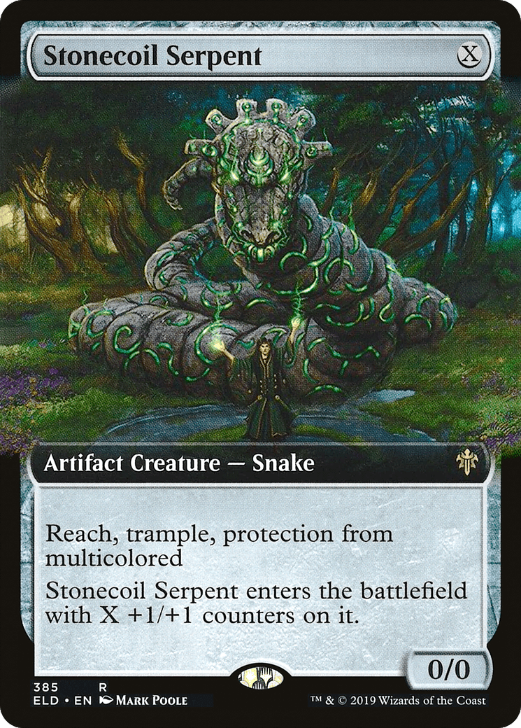 Stonecoil Serpent (Extended Art) [Throne of Eldraine] Foil